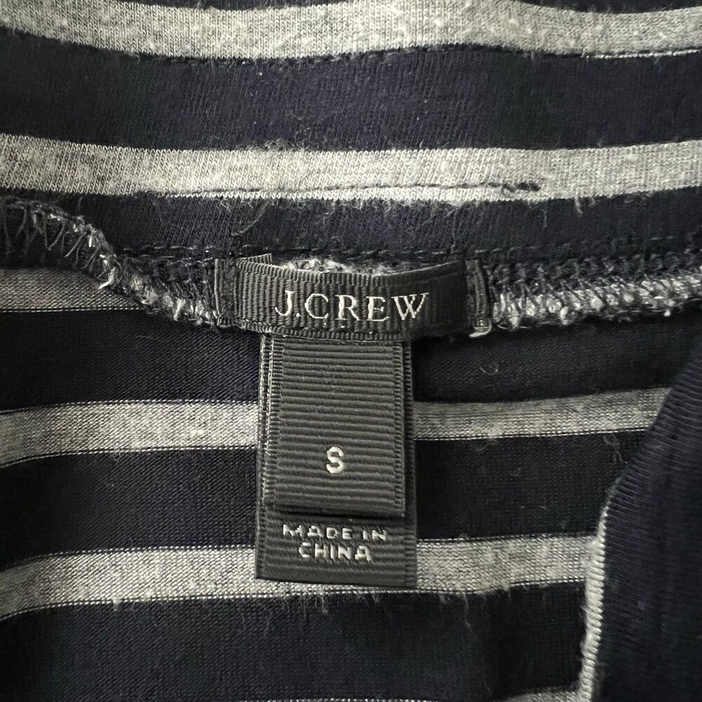J.Crew Stripe Maxi Skirt Navy Gray Casual Alt Grunge Coastal Nautical Women's S - Picture 10 of 11